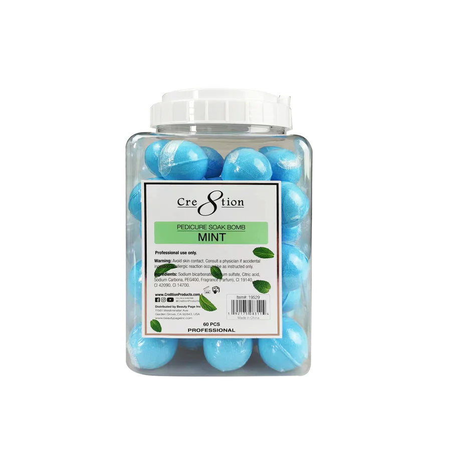 Cre8tion Pedicure Soak Bomb MINT 30g 60 pcs.