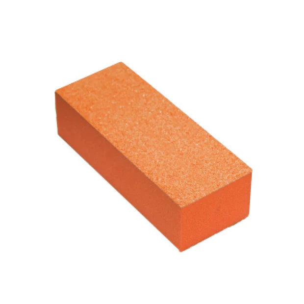 Nail Buffer 3 Way Orange/White Foam ( 1 PC)