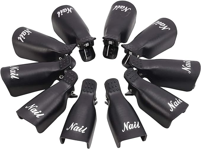 NAIL POLISH REUSABLE KEEPER (BLACK) 10PCS