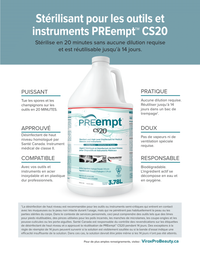 PREempt CS20 High Level Disinfectant For Medical Devices and Instruments  3.78L