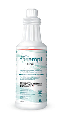 PREempt CS20 High Level Disinfectant For Medical Devices and Instruments  1L